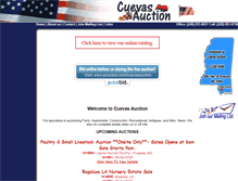 Tablet Screenshot of cuevasauction.com